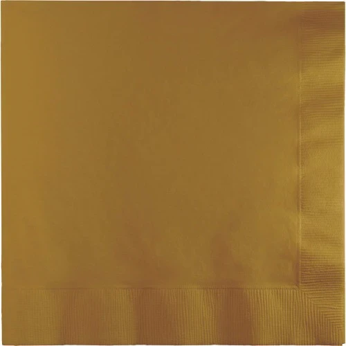 Glittering Gold Luncheon Napkins - Pack of 50