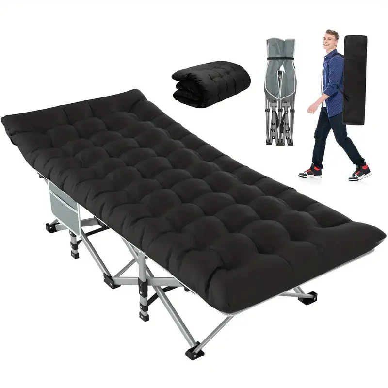 Folding Camping Cot with Mattress, Sleeping Cots