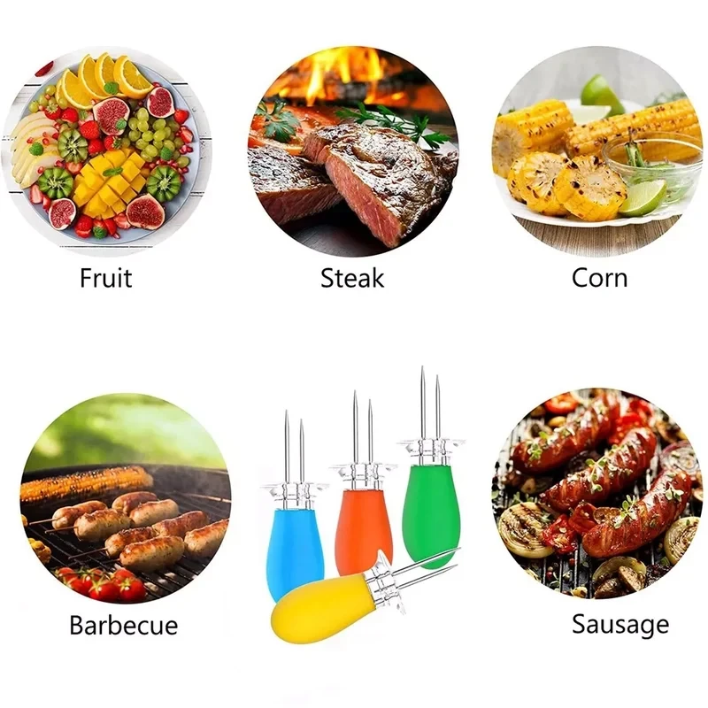 Multifunctional BBQ Corn Holder