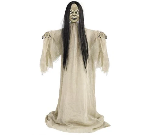 Party Decorations - Standing Creepy Girl Prop Decoration Fabric & Plastic - 91cm