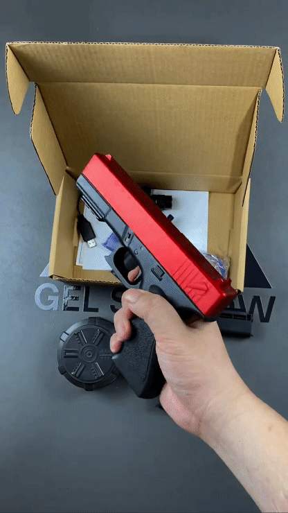 Pistolet Jouet Glock G17 Camouflage Bleu-blanc - Soft Bullet Blaster - Neuf