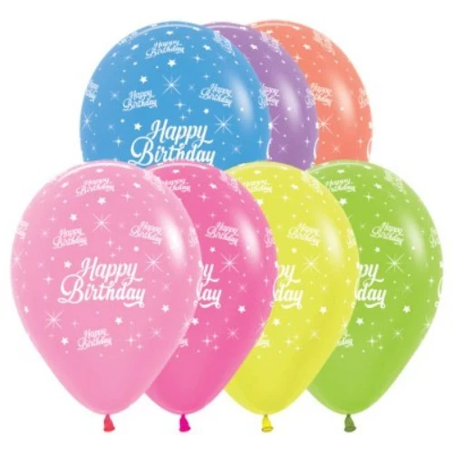 Balloons - Neon Assorted  - Pack of 25
