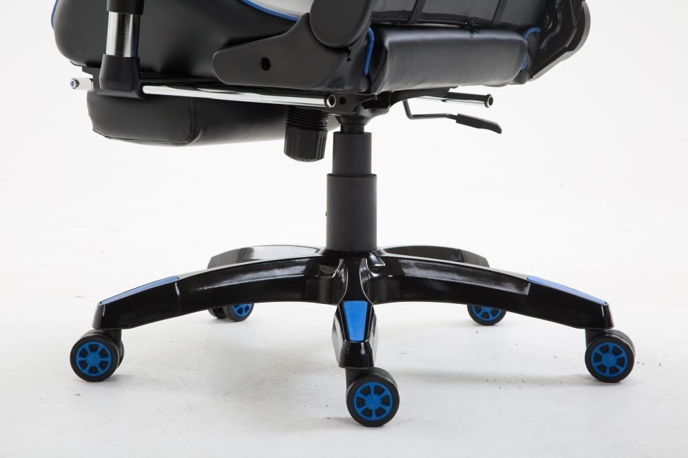 Ergonomic Blue Gaming Chair – High-Back Computer Chair with Lumbar Support and Adjustable Features