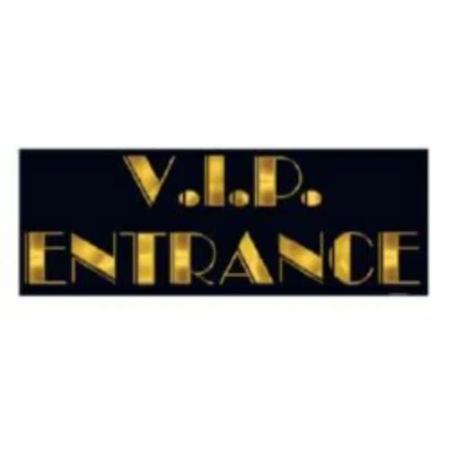 VIP Entrance Sign Cardboard