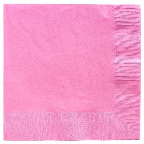 Luncheon Napkins New Pastel Pink 2 Ply - Pack of 20