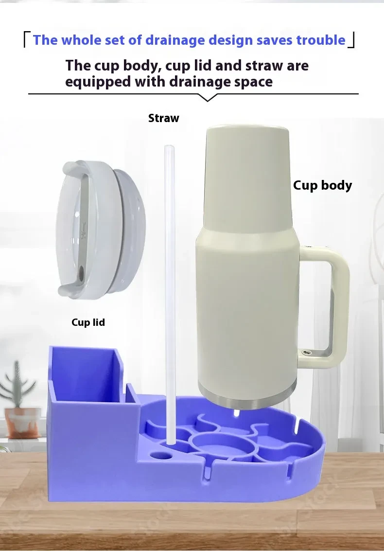Cup Silicone Drainboard Storage Rack Kitchen Gadgets