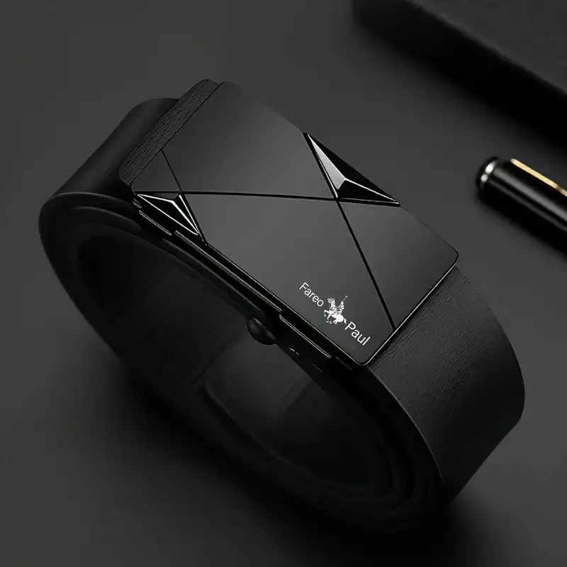 Men's Automatic Buckle Belt - Fashionable and Casual for Jeans