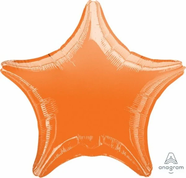 Foil Balloon - Self Sealing Standard Star (Metallic Orange)