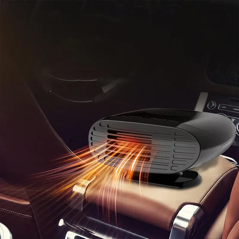 Car Heater DC12V/24V - Windshield Defogger & Defroster with 2-Speed Adjustable Rotation for Winter