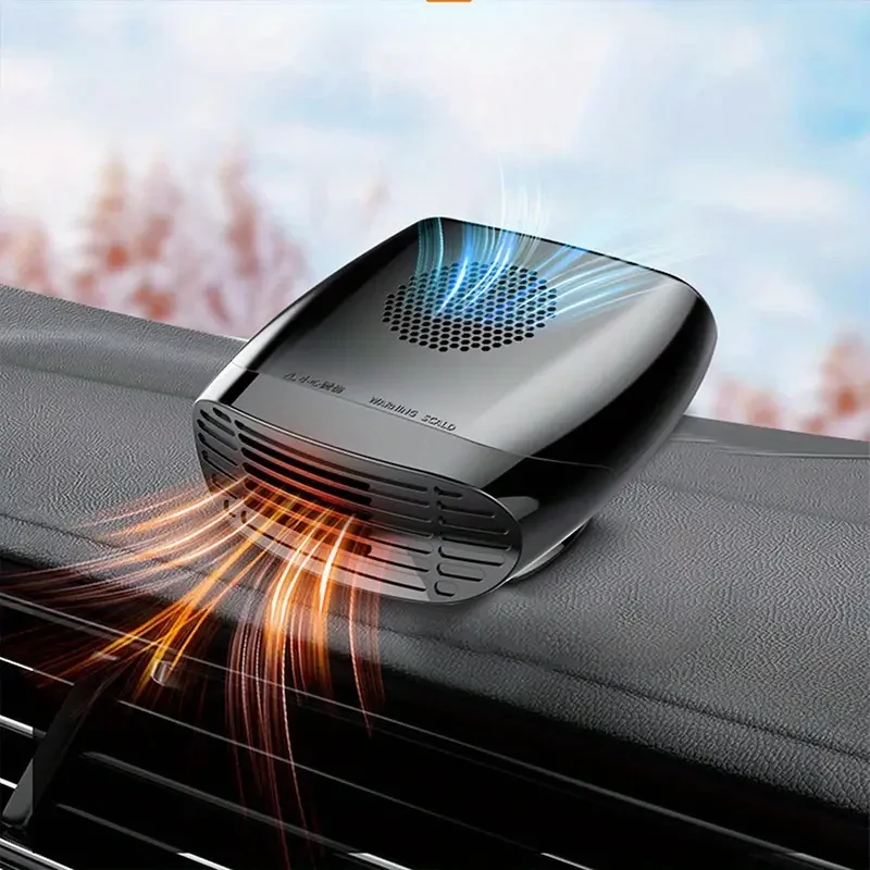 Car Heater DC12V/24V - Windshield Defogger & Defroster with 2-Speed Adjustable Rotation for Winter