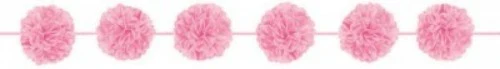 Fluffy Garland - New Pink - Pack of 2