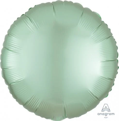 45cm Standard Balloon HX Satin Luxe Mint Green Circle