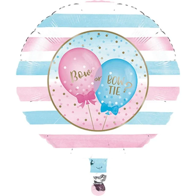 45cm Gender Reveal Balloons Bow Or Bow Tie