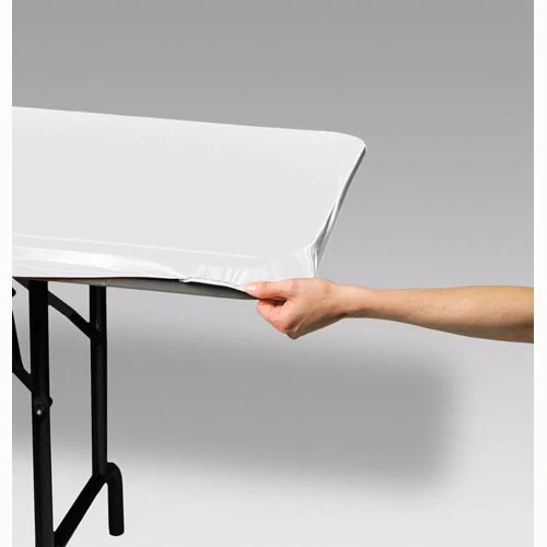 Tablecover Plastic Stayput White