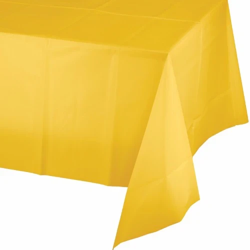 School Bus Yellow Tablecover Plastic