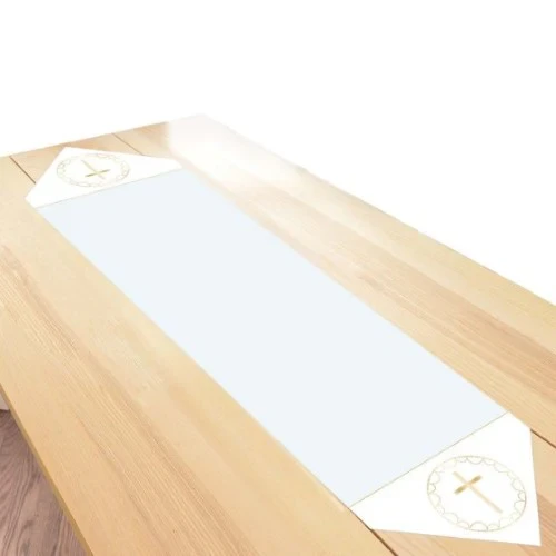 Botanical Celebration Blue Fabric Table Runner 46cm x 1.2m