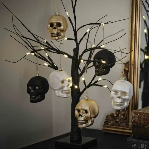 Deadly Soiree Skull Tree Decorations