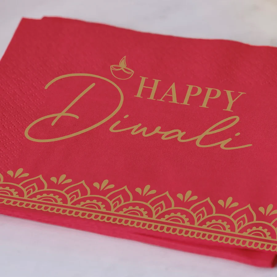 Beverage Napkins - Diwali