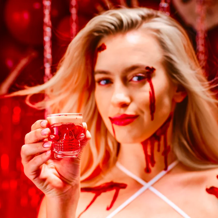 Party Shot Glasses - Deadly Soiree Glass Skull