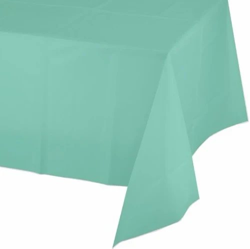 Fresh Mint Green Tablecover Plastic