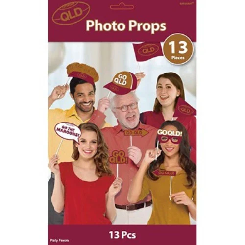 Photo Props QLD Go QLD Assorted Designs - Pack of 13