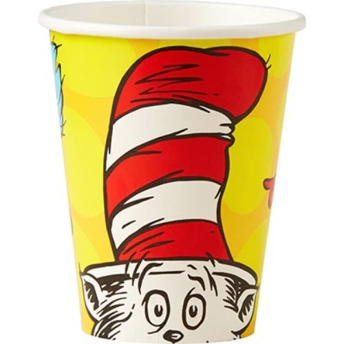 Dr Seuss Cups Paper 266ml - Pack of 8