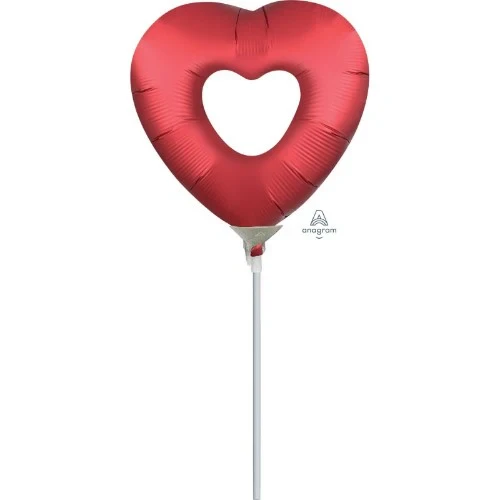 Balloon - Mini Shape Sangria Open Heart