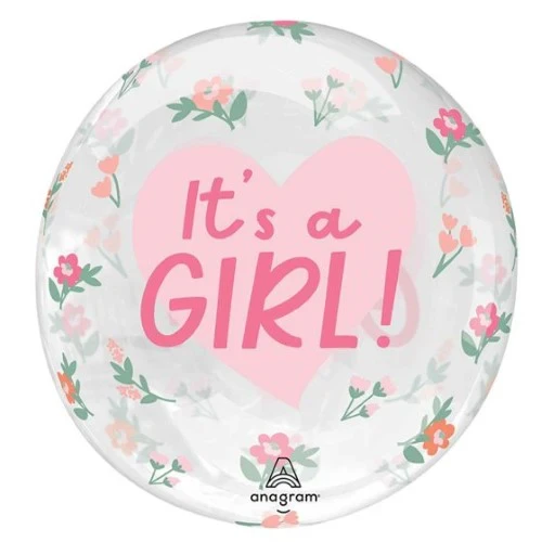 Printed Clearz It's a Girl Floral
