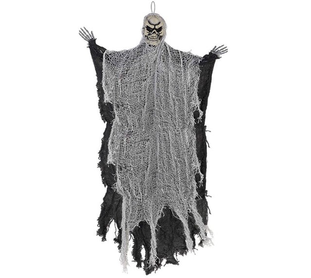 Medium Black Reaper Hanging Prop Decoration Fabric & Plastic New Design