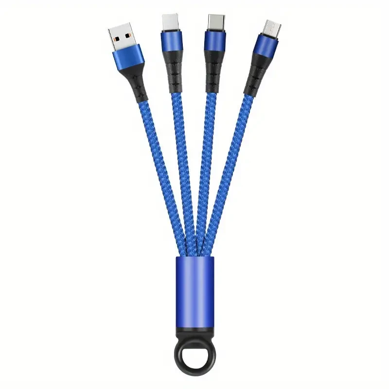 Universal Braided Three-in-One USB Charging Cable
