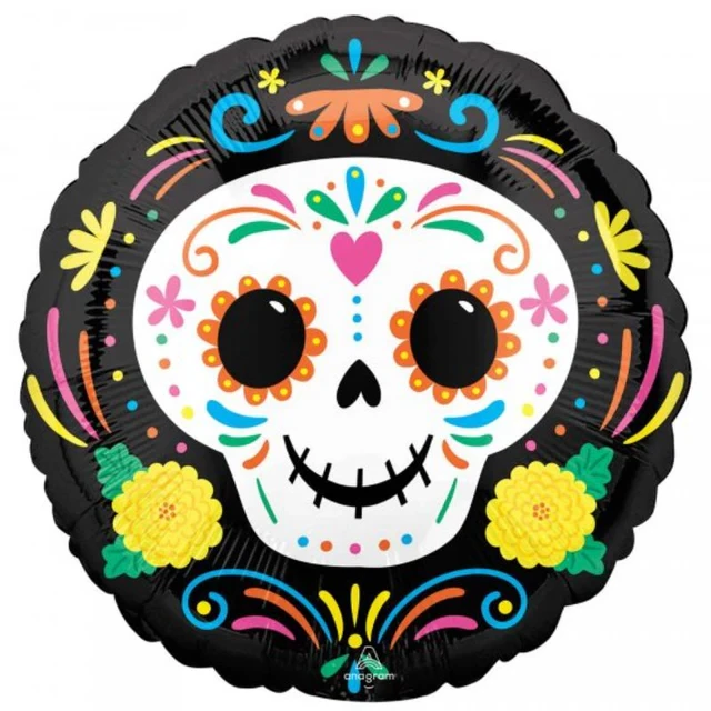 Balloon - 45cm Standard Day of the Dead Skull