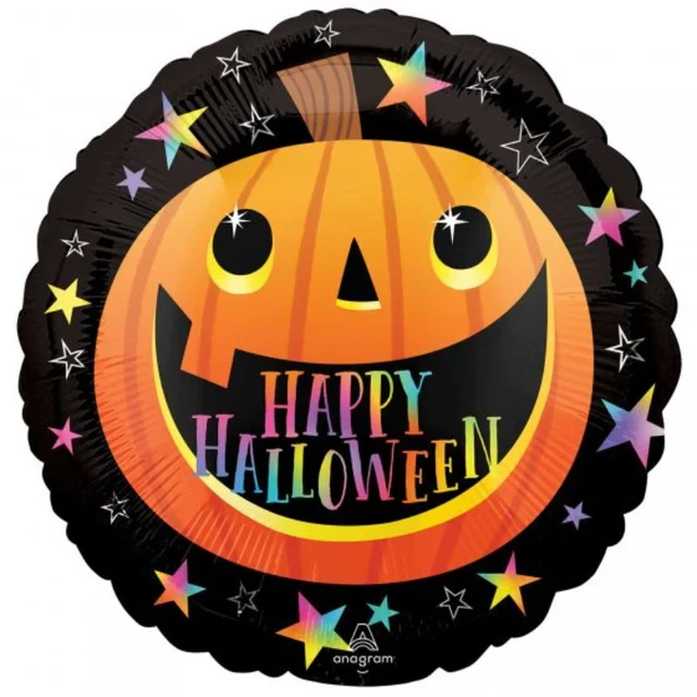 Balloon - 45cm Standard Smiley Halloween Pumpkin