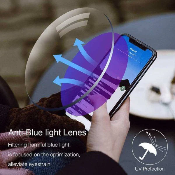 Biofocal Near FAR Progressive And Anti-Blue Eyewear HD lens Diamond-Cut