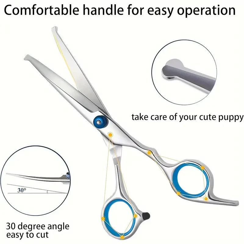 6-Piece Professional Pet Grooming Scissors Set,