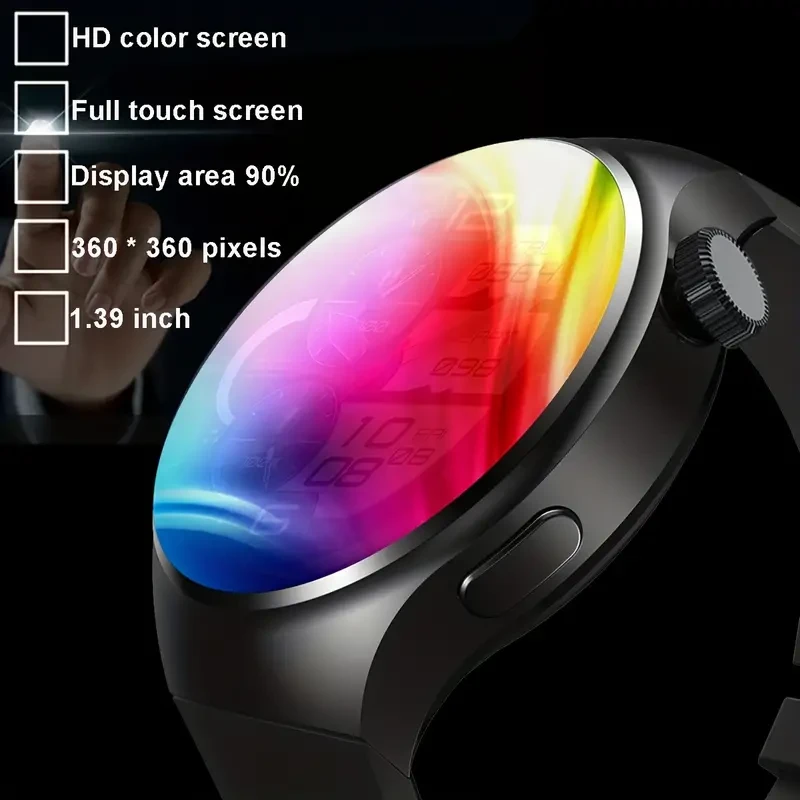 Advanced Black Silicone Smart Watch for Men