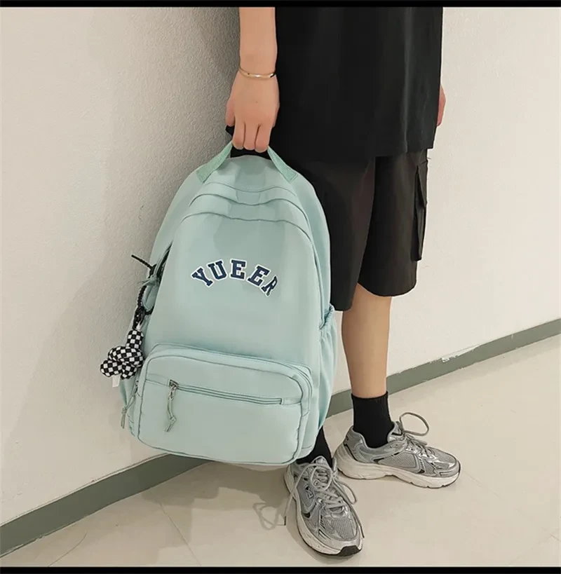 Simple Backpacks School Bags Student Girls Nylon Bag Women