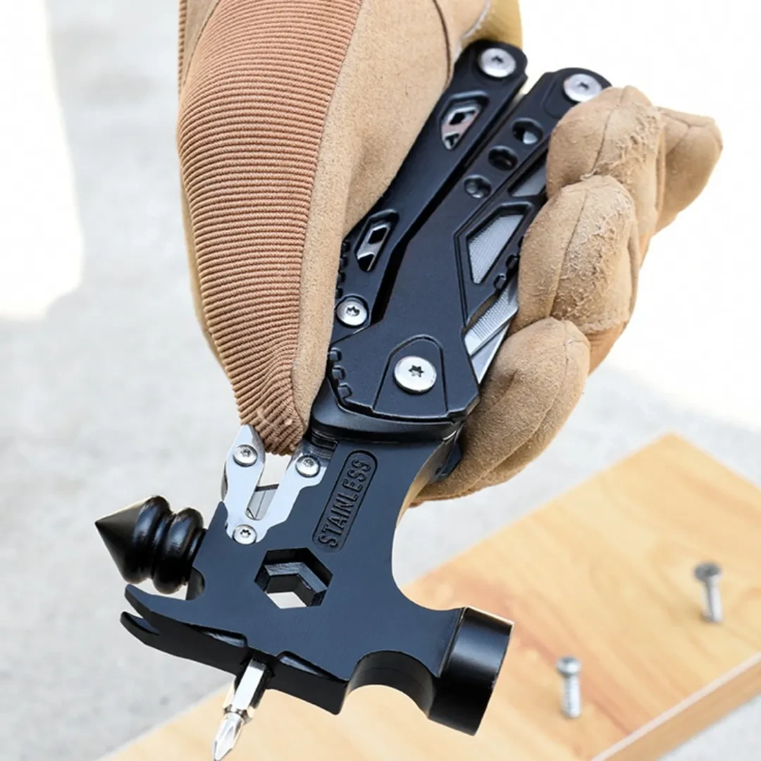 Car Mounted Multifunctional Window Breaking Hammer Pliers