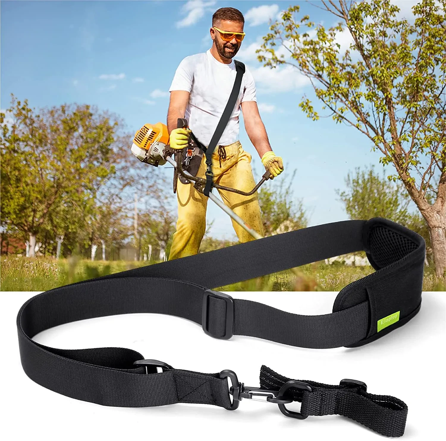Lawn Machine Side Hanging Black Strap