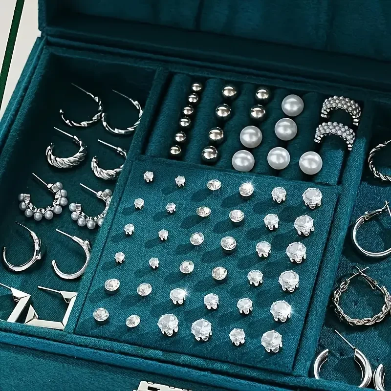 102pc Earring Set Minimalist Geometric Style,