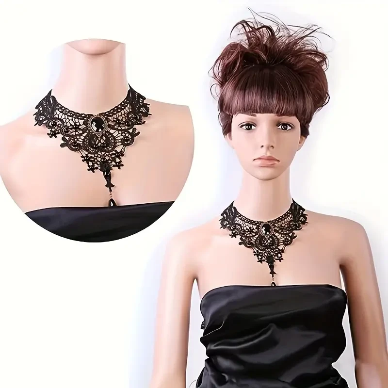 Gothic Steampunk Choker Necklaces Set