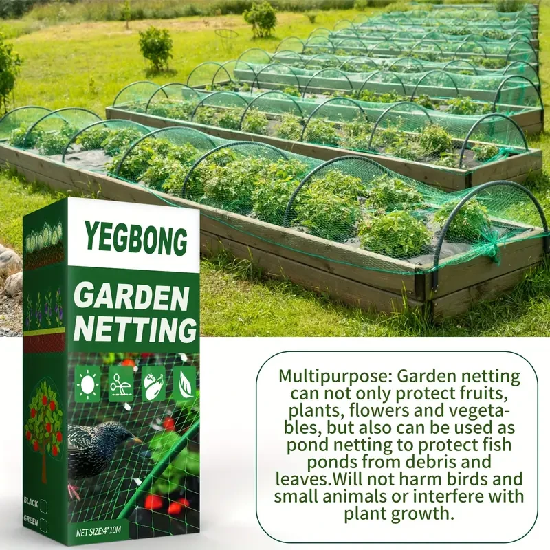 Garden Barrier Netting - 10x4m Ultra Fine Mesh Plant Cover