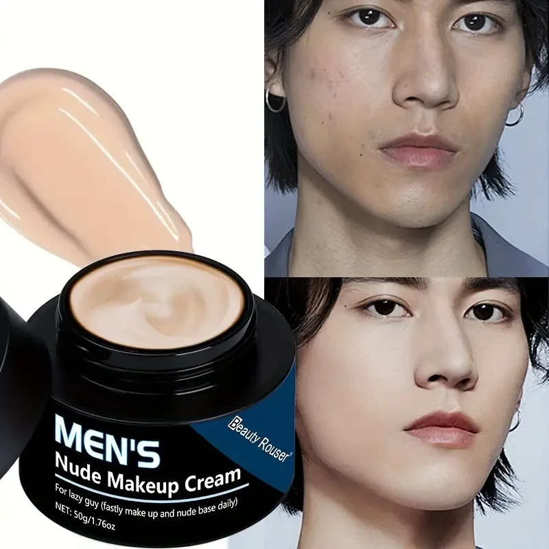 Beauty Rouser Men's Nude Makeup Cream  Oil-Control & Moisturizing (50g)
