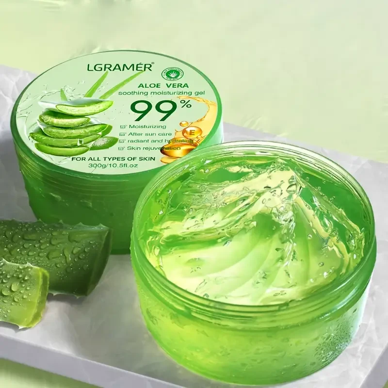 300g 99% Pure Aloe Vera Gel - Instantly Cooling & Deeply Nourishing Moisturizer for Men & Women - Strengthened Skin Barrier, Long-Lasting Hydration - Perfect Unisex Christmas Gift