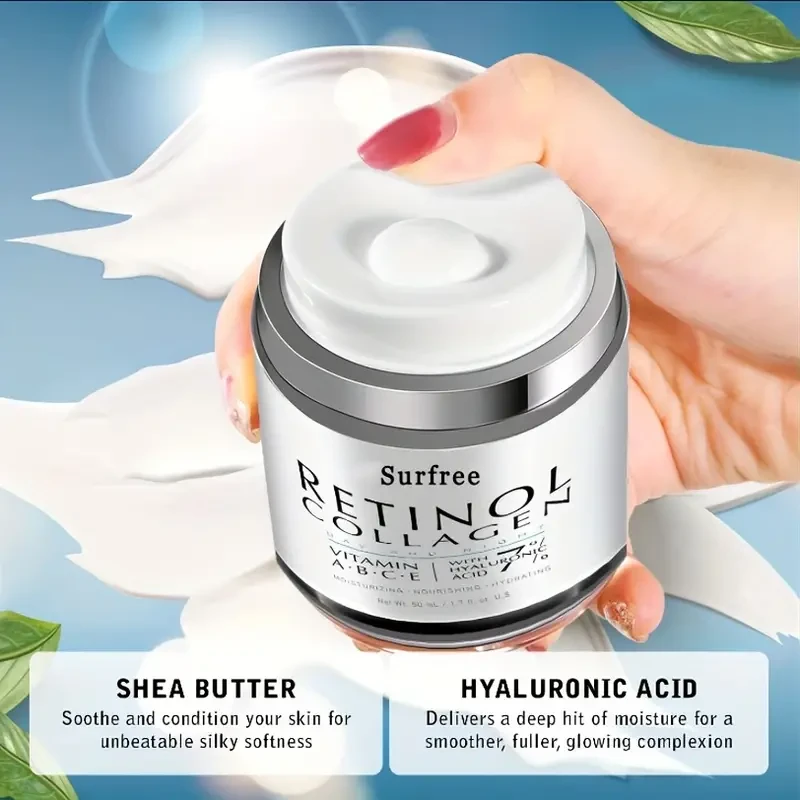 50ml Supreme Retinol Face Cream - Dual-Action Night & Day Moisturizer, Collagen Stimulating, Vitamin C Infused for Radiant Glow, Specially Formulated for Sensitive Skin