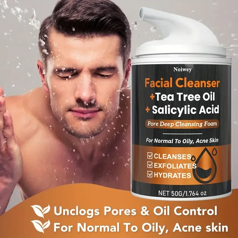 50g Salicylic Acid Facial Cleanser  Tea Tree Oil & Turmeric
