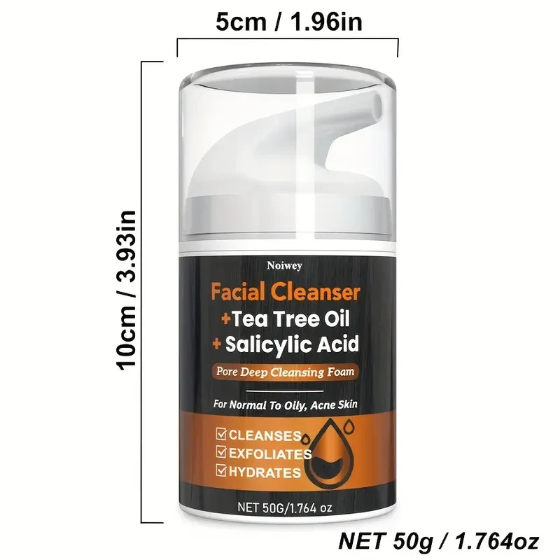 50g Salicylic Acid Facial Cleanser  Tea Tree Oil & Turmeric