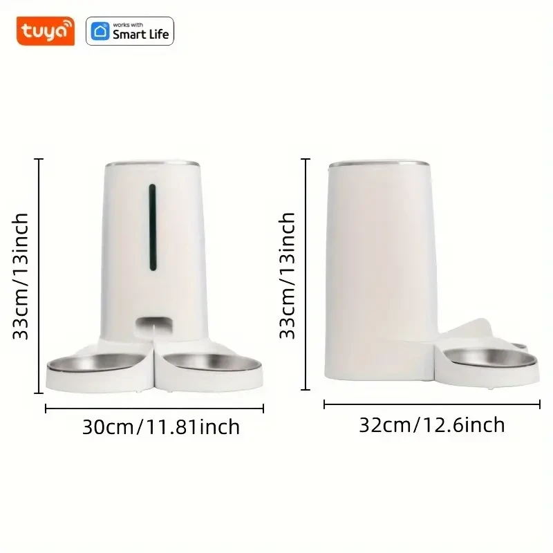 SmartPet Feeder Deluxe - Automatic, WiFi-Connected, Remote-Controlled Pet Food Dispenser for Cats and Dogs