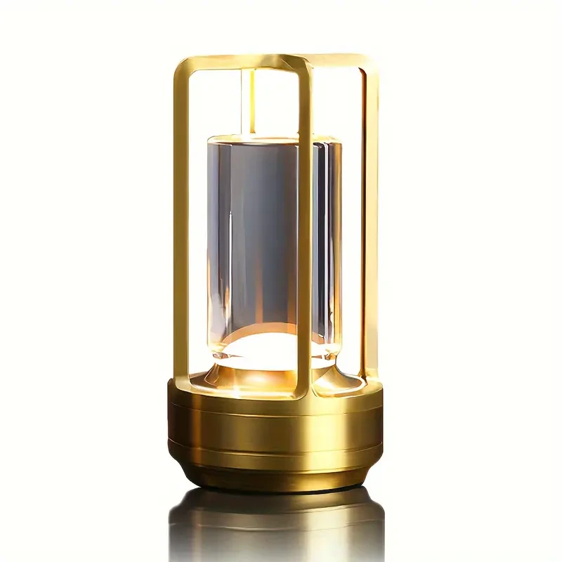 Portable Metal LED Light, Level 3 Brightness Light, 3 Color Touch Charging Light, Night Light, Bedside Light, Dining Room Light, Table Light, Table Lamps