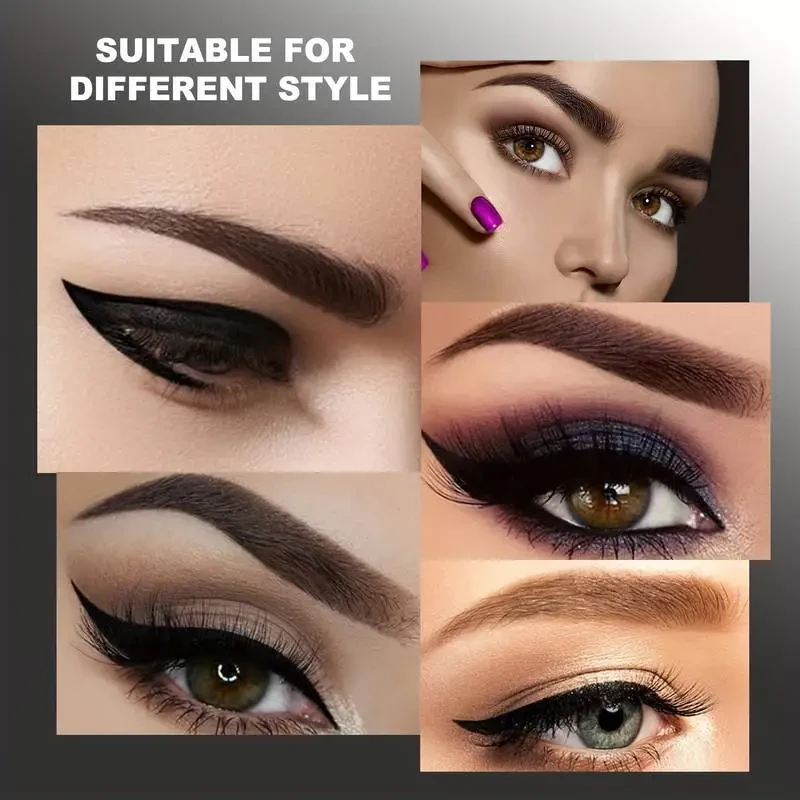 5-Color Waterproof Eyebrow Pen - Microblading Pencil with 4-Headed Design for Ultra-Natural, Feather-Light Brows - Long-Lasting, Waterproof Formula in a Versatile Palette