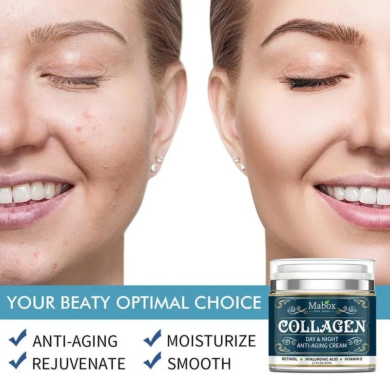 Anti-Aging Collagen Face Cream  Moisturizing Wrinkle Remover